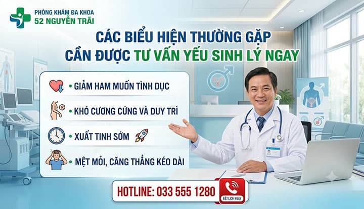 Các Biểu Hiện Thường Gặp Cần Được Tư Vấn Yếu Sinh Lý Ngay